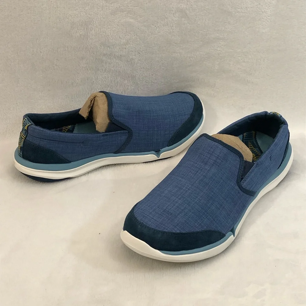 Teva Wander Blue & White Casual Comfort Slip-On Shoes 1010240 Women's Size 10.
